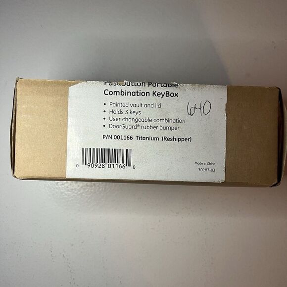 GE AccessPoint Portable KeySafe HOLDS 3 Keys Box with Changeable Combination - Picture 2 of 4